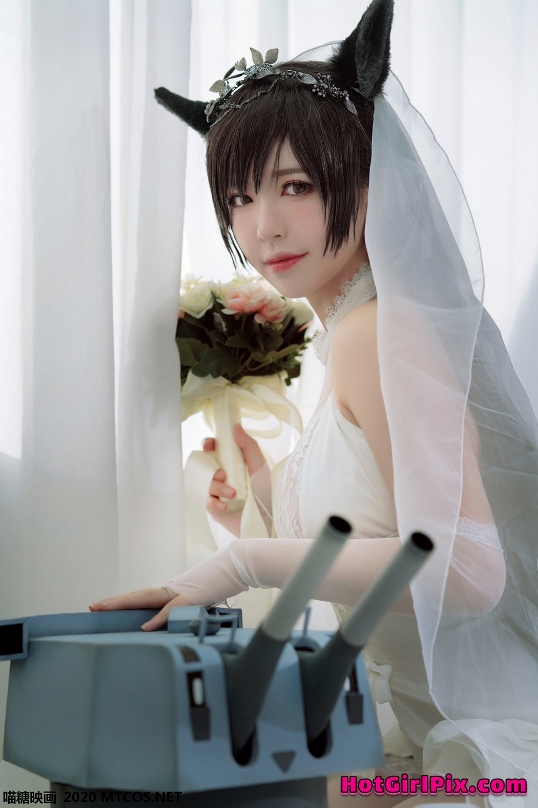 [MTCos] 喵糖映画 Vol.115 半半子 婚纱爱宕