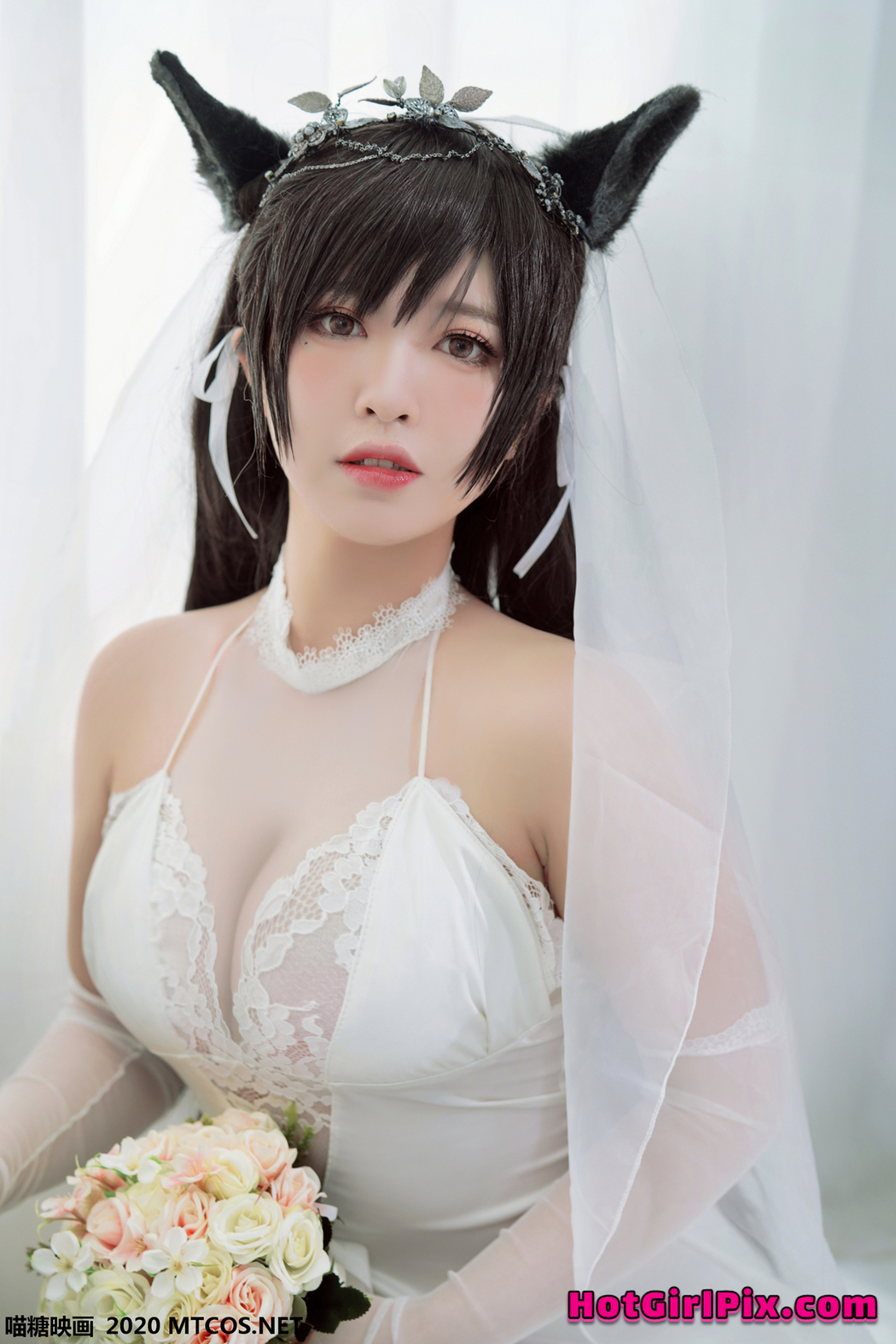 [MTCos] 喵糖映画 Vol.115 半半子 婚纱爱宕
