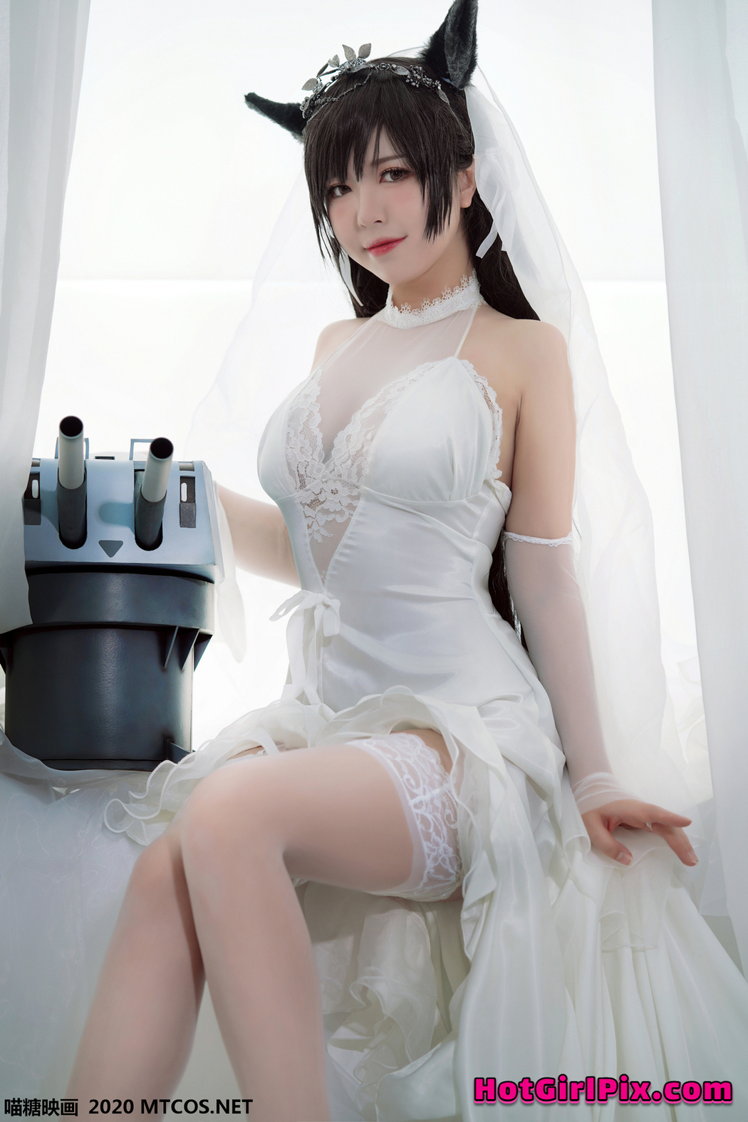 [MTCos] 喵糖映画 Vol.115 半半子 婚纱爱宕