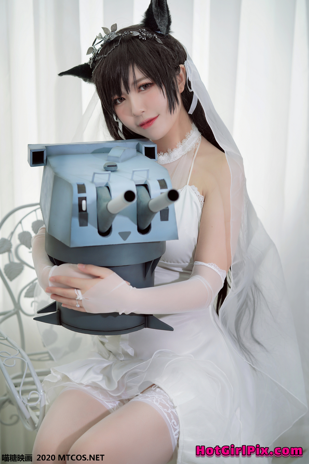 [MTCos] 喵糖映画 Vol.115 半半子 婚纱爱宕