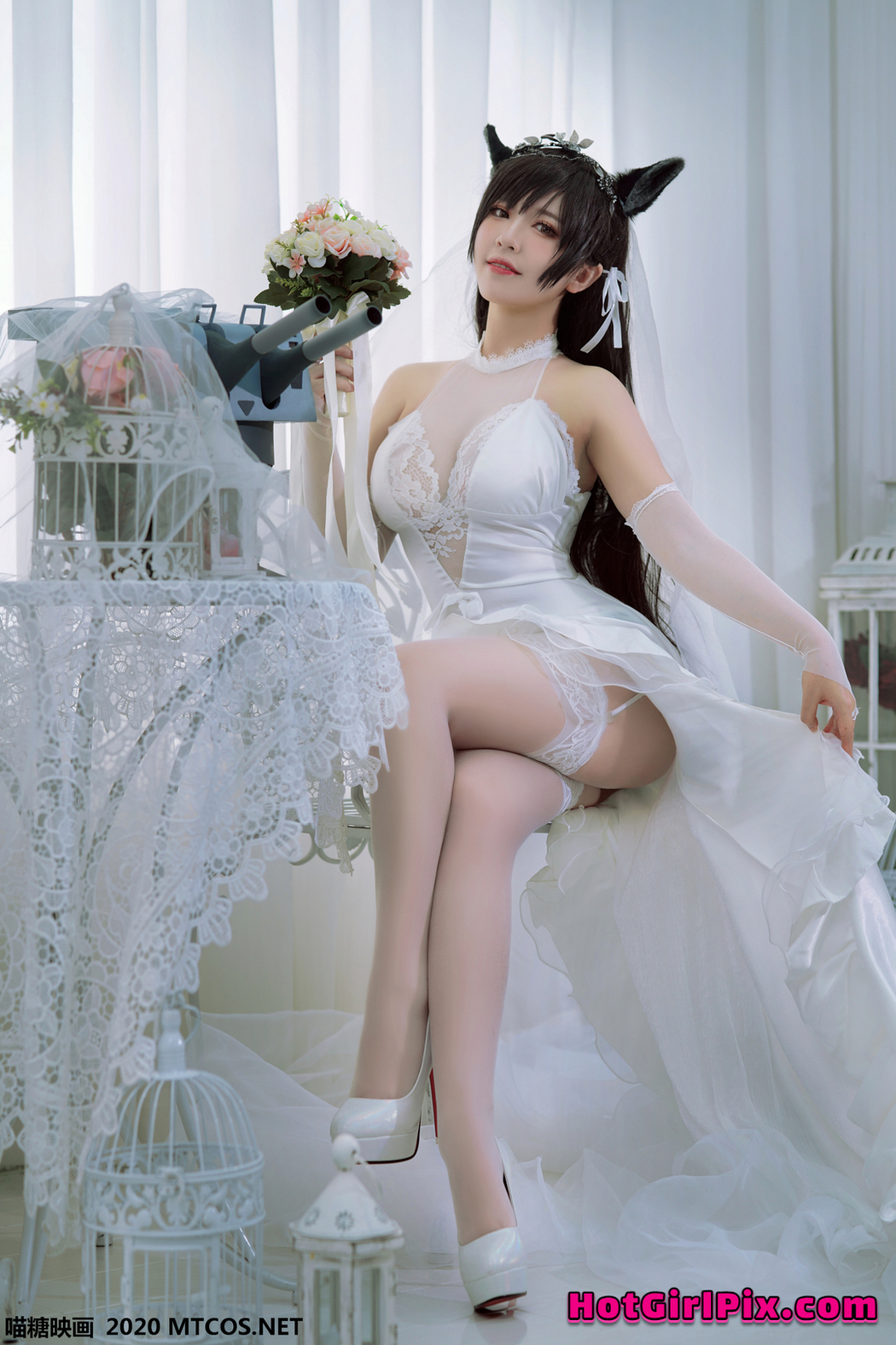 [MTCos] 喵糖映画 Vol.115 半半子 婚纱爱宕