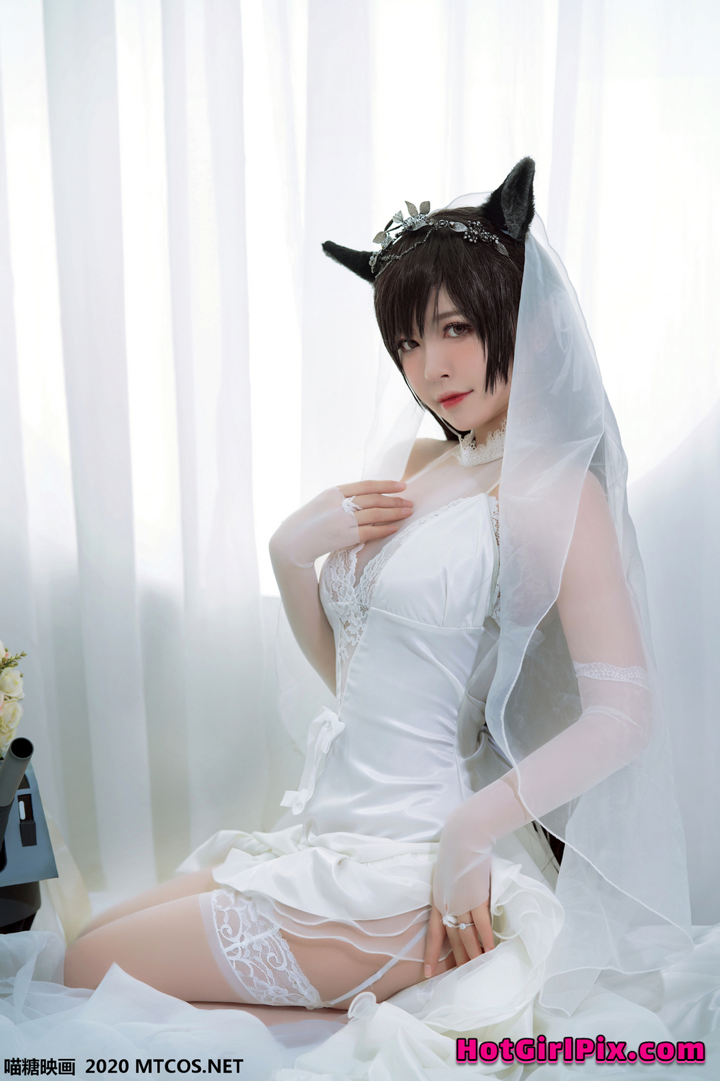 [MTCos] 喵糖映画 Vol.115 半半子 婚纱爱宕