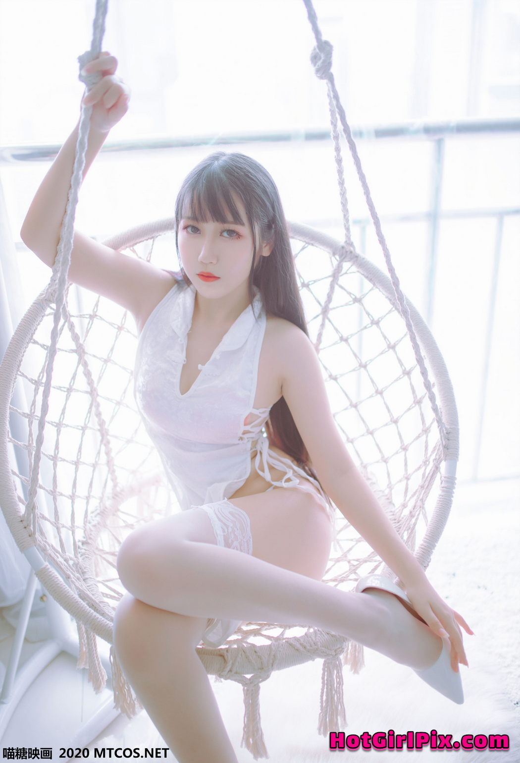 [MTCos] 喵糖映画 Vol.114 抖娘-利世&抖娘X不呆猫 黑白旗袍双子