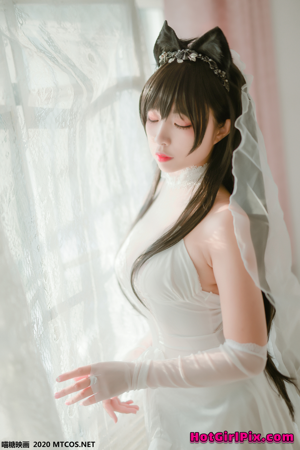 [MTCos] 喵糖映画 Vol.100 二佐Nisa 婚纱爱宕