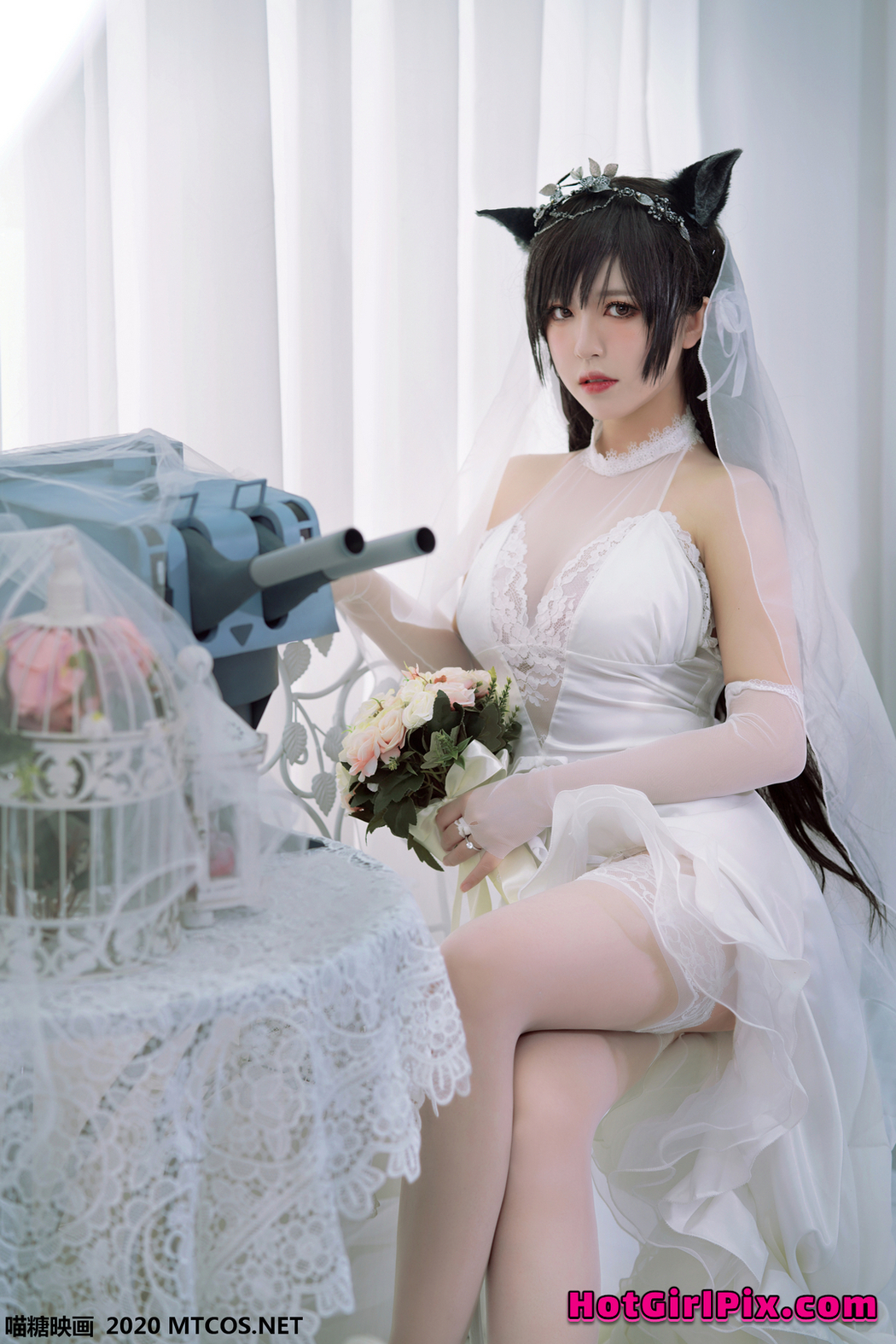 [MTCos] 喵糖映画 Vol.115 半半子 婚纱爱宕