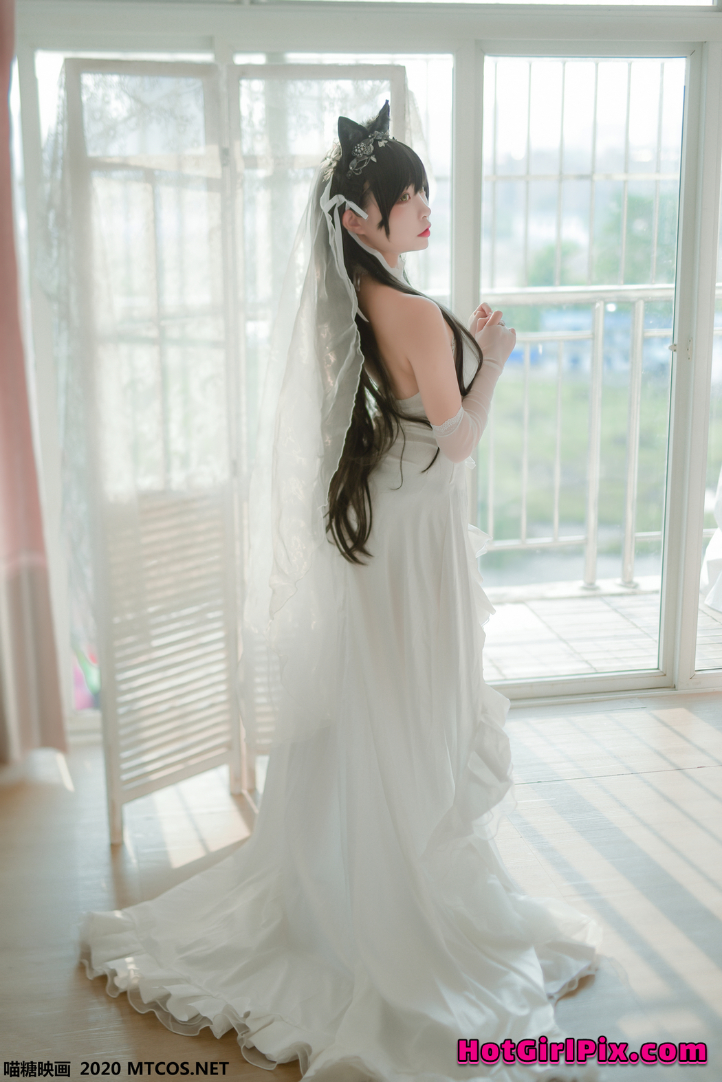 [MTCos] 喵糖映画 Vol.100 二佐Nisa 婚纱爱宕