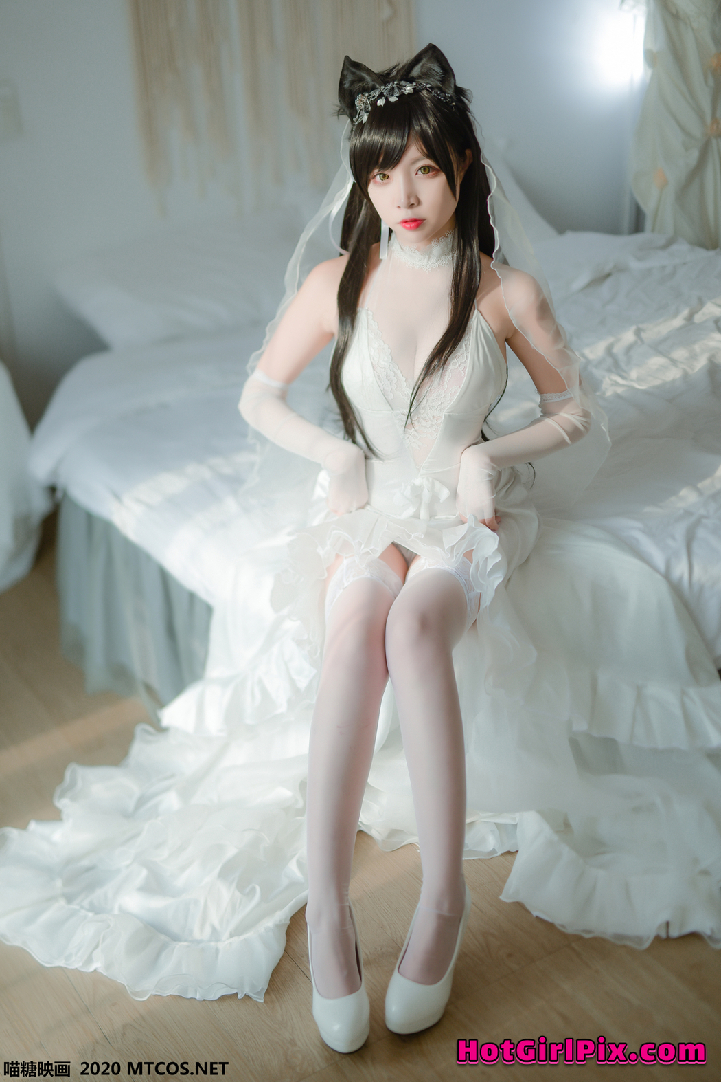 [MTCos] 喵糖映画 Vol.100 二佐Nisa 婚纱爱宕