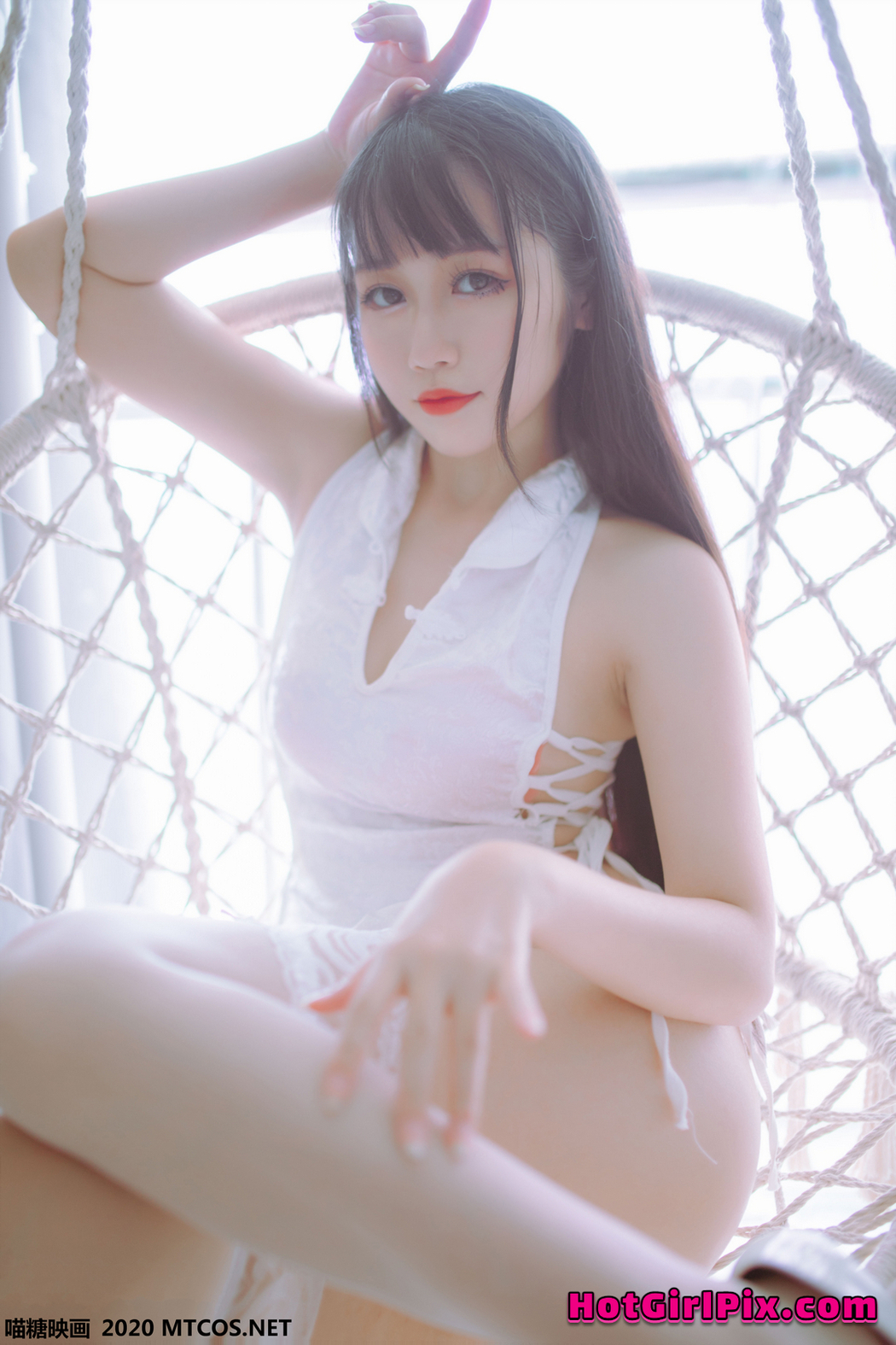 [MTCos] 喵糖映画 Vol.114 抖娘-利世&抖娘X不呆猫 黑白旗袍双子
