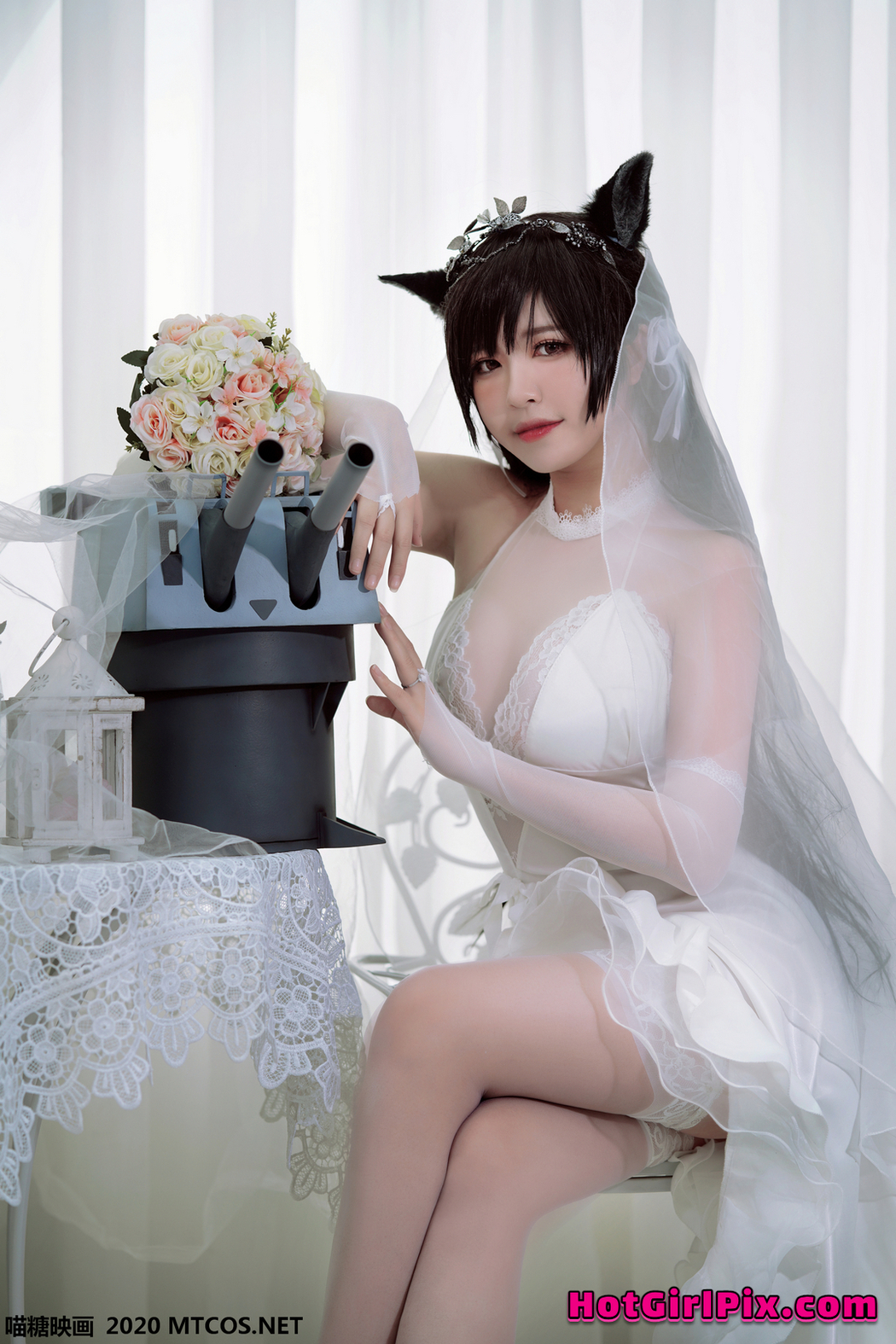 [MTCos] 喵糖映画 Vol.115 半半子 婚纱爱宕