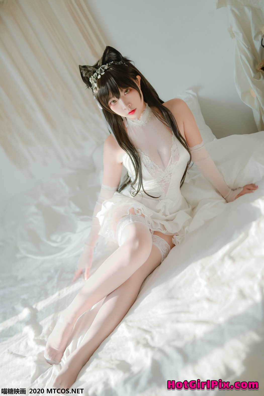 [MTCos] 喵糖映画 Vol.100 二佐Nisa 婚纱爱宕