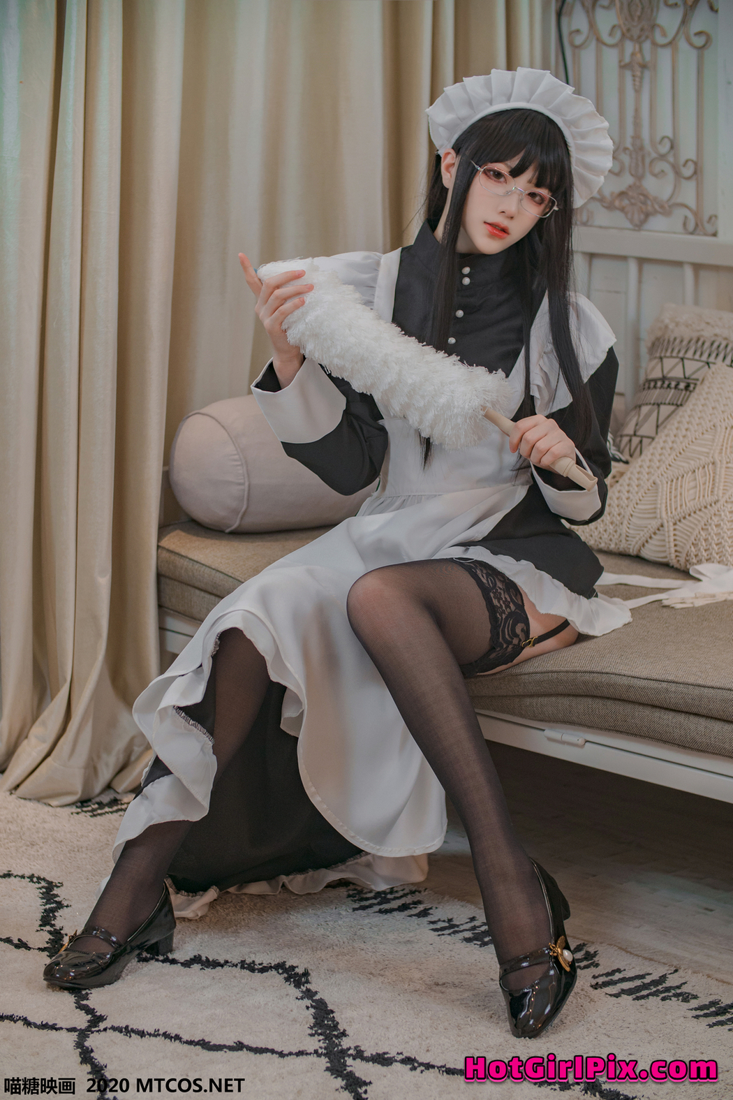 [MTCos] 喵糖映画 Vol.120 女仆眼镜娘