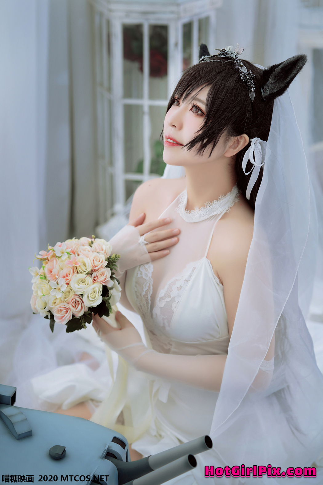 [MTCos] 喵糖映画 Vol.115 半半子 婚纱爱宕