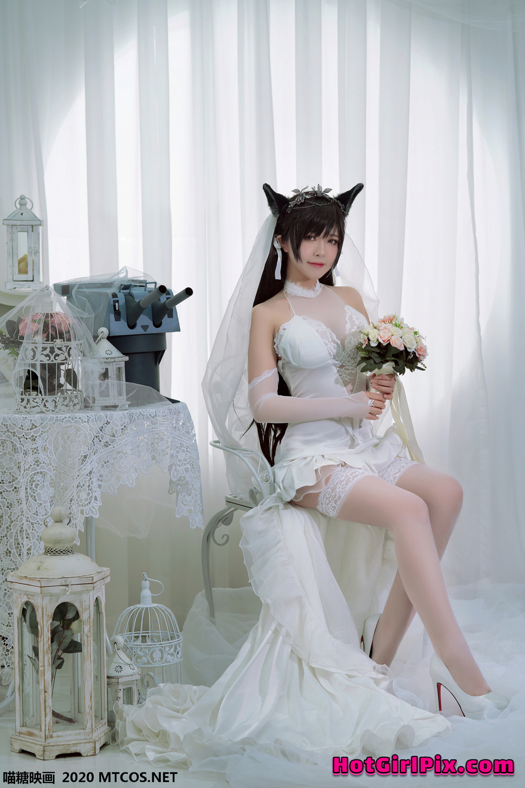 [MTCos] 喵糖映画 Vol.115 半半子 婚纱爱宕