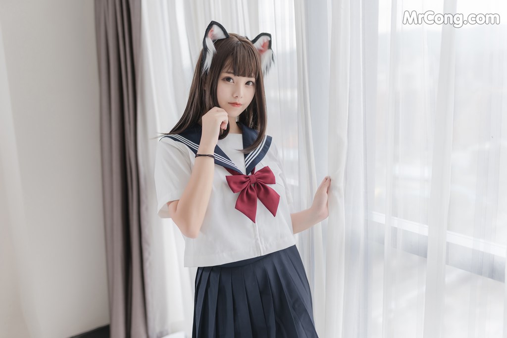 [MTCos] 喵糖映画 Vol.002: JK白丝绝对领域 (40 images)