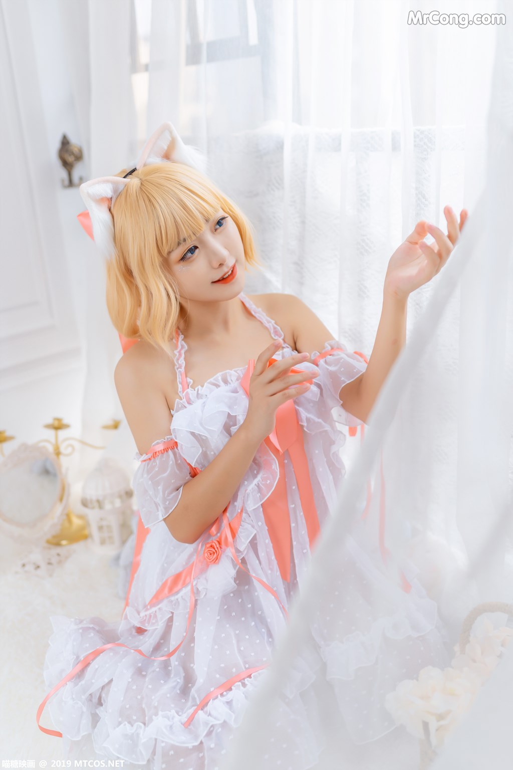 [MTCos] 喵糖映画 Vol.028: lovely呆玄 透明薄纱 (40 images)
