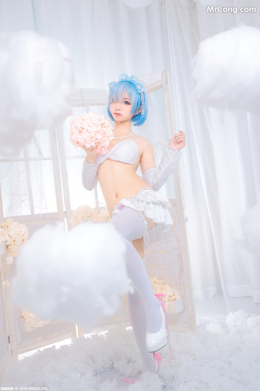 [MTCos] 喵糖映画 Vol.029: 蠢沫沫 花嫁 (43 images)