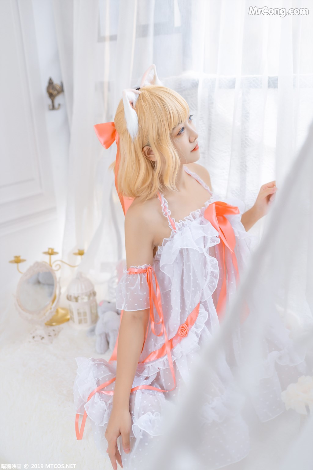 [MTCos] 喵糖映画 Vol.028: lovely呆玄 透明薄纱 (40 images)