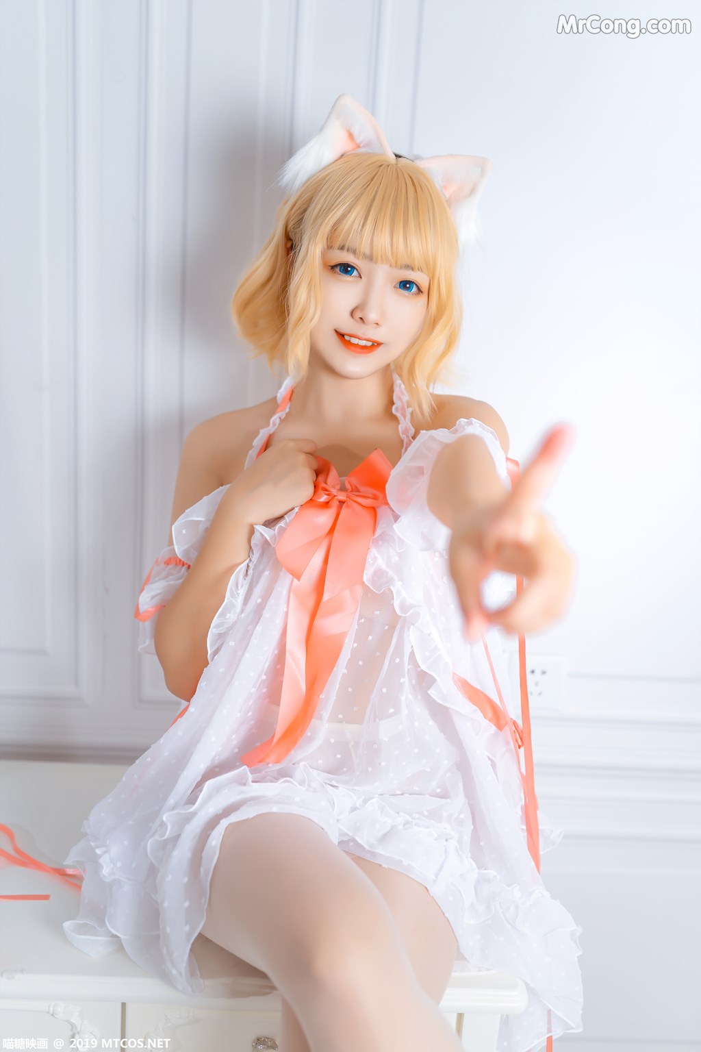 [MTCos] 喵糖映画 Vol.028: lovely呆玄 透明薄纱 (40 images)