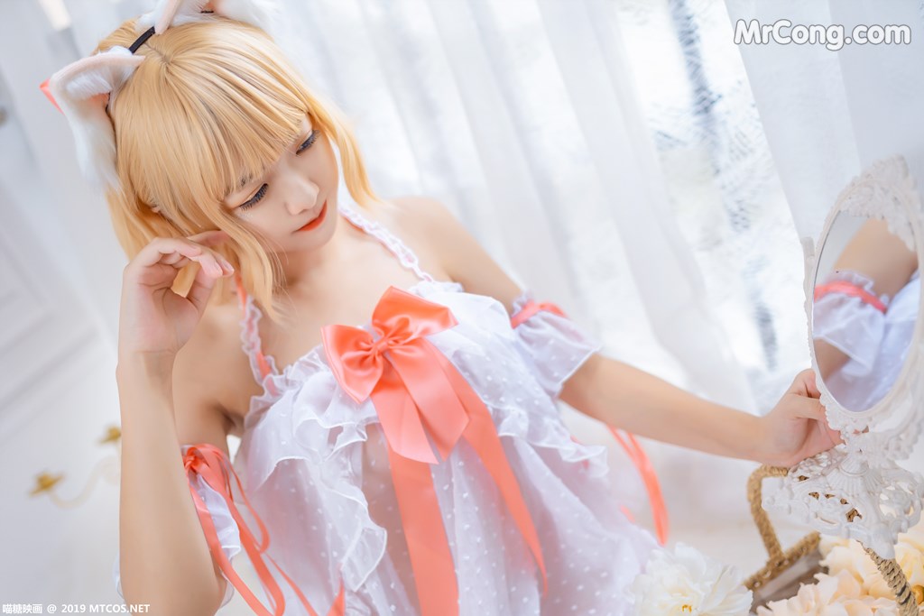 [MTCos] 喵糖映画 Vol.028: lovely呆玄 透明薄纱 (40 images)