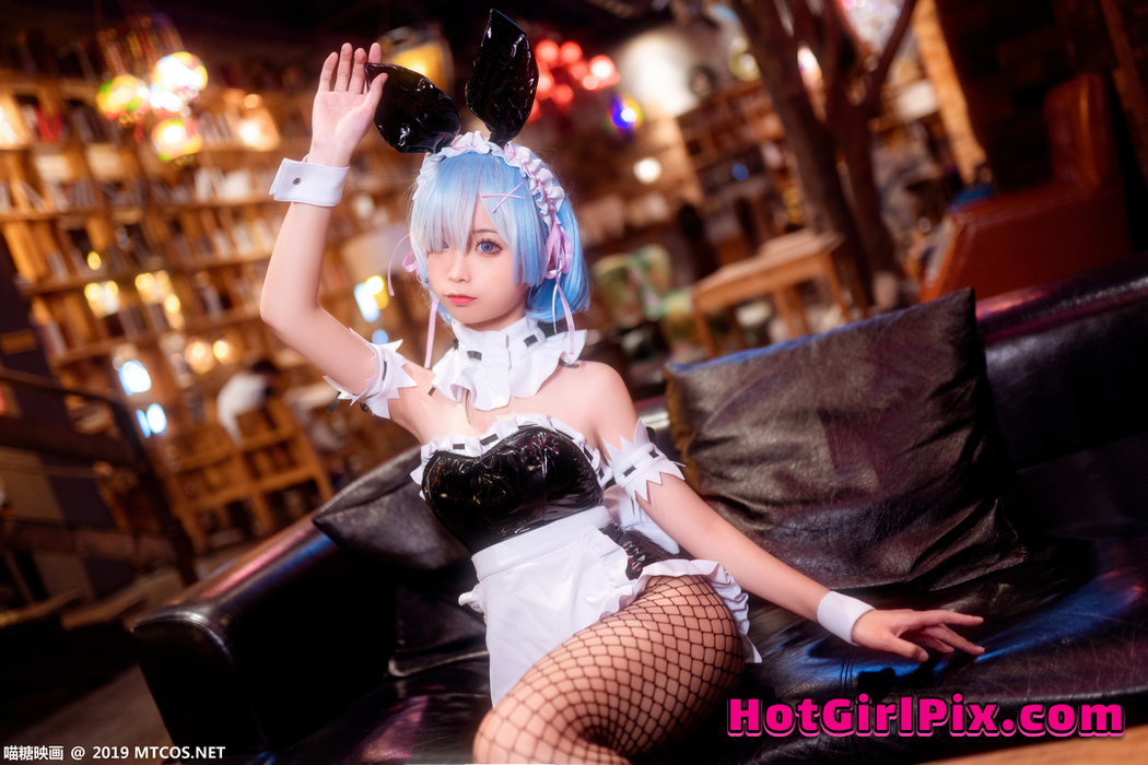 [MTCos] 喵糖映画 SPL.002: 蠢沫沫 雷姆兔女郎 (41 images) Cover Photo