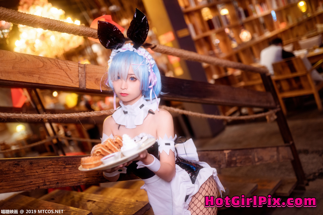 [MTCos] 喵糖映画 SPL.002: 蠢沫沫 雷姆兔女郎 (41 images)