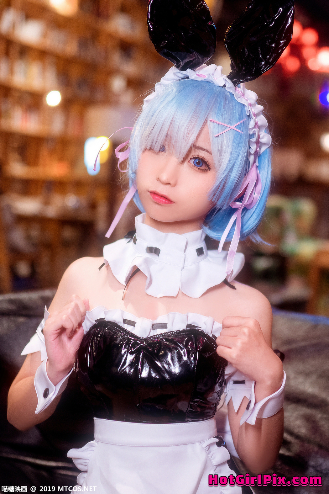 [MTCos] 喵糖映画 SPL.002: 蠢沫沫 雷姆兔女郎 (41 images)