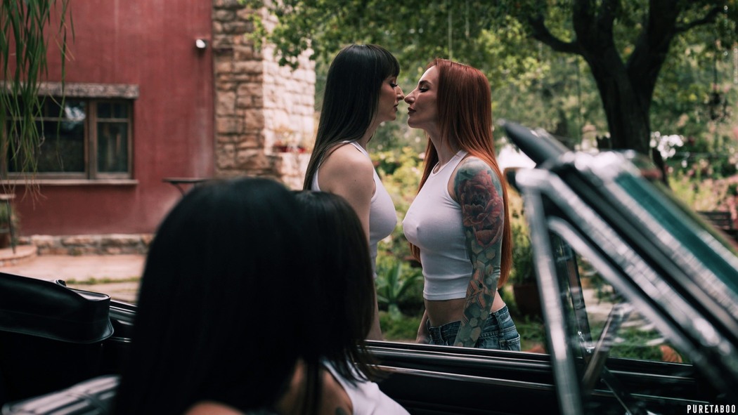 Reagan Foxx And Lexi Luna With Shay In A Wild Family Roleplay Orgy With Blowjob And Cumshots