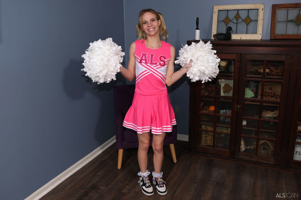 Erica Canfield Craves Double Penetration With Her Cheerleader Uniform On Cover Photo