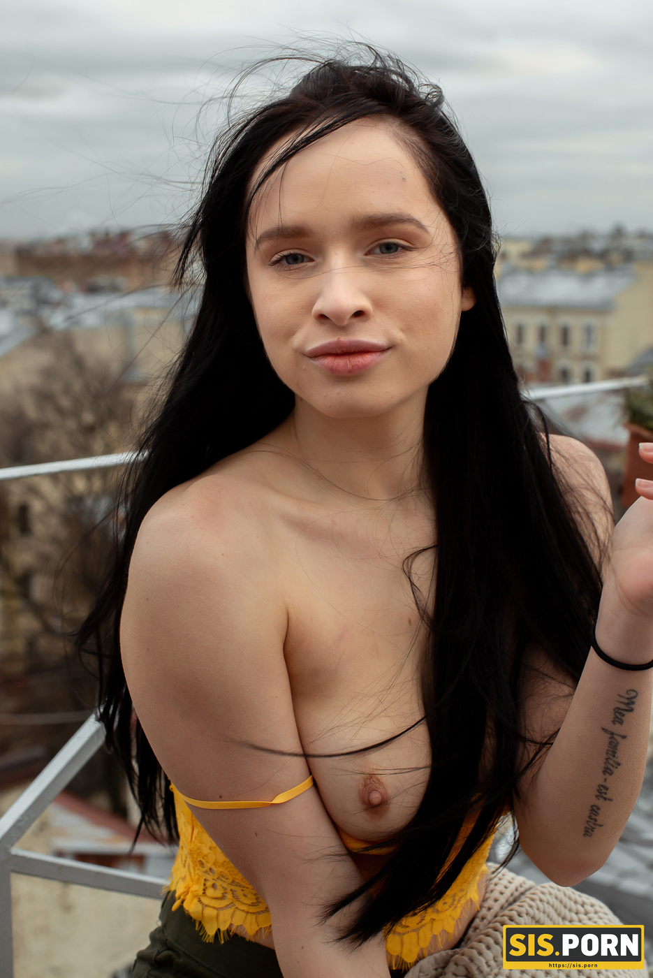 Juicy Leyla Smokes A Cigarette During A Sensual Shower Scene