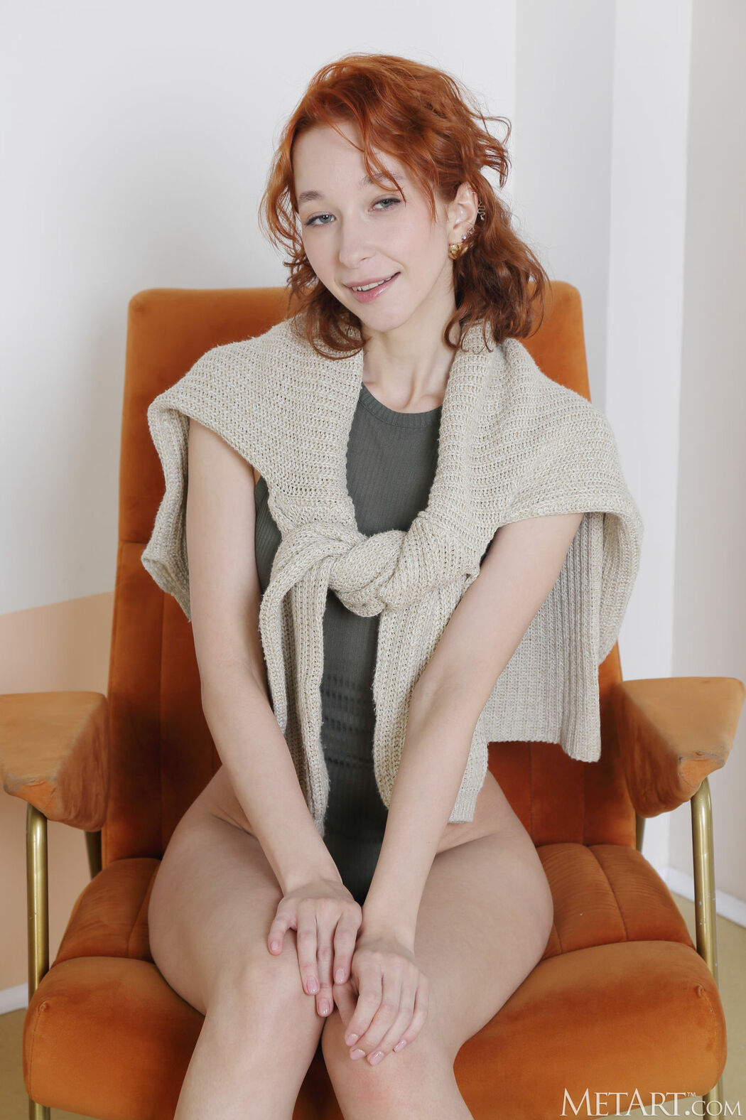 Rea Ready Teases In Bodysuit Enjoying Sensual Chair Striptease With Charming Flair Cover Photo